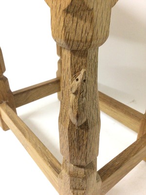Lot 1397 - Robert ‘Mouseman’ Thompson oak stool