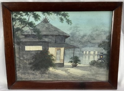 Lot 128 - Y. Matsumoto 1920's Japanese watercolour