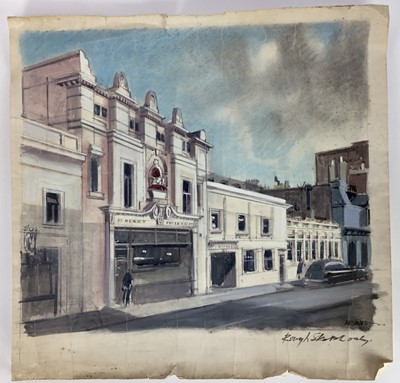 Lot 180 - Henry James Neave (1911-1971) pair watercolour sketches, one signed
