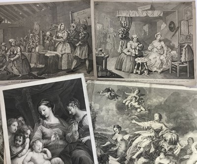 Lot 30 - Various 18th & 19th Century prints, to include Hogarth, eleven in total