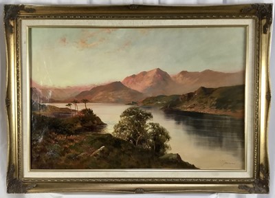 Lot 70 - F E Jamieson (1895-1950) oil on canvas, Loch Lomond, 50cm x 75cm, in gilt frame