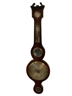 Lot 240 - Regency rosewood barometer.