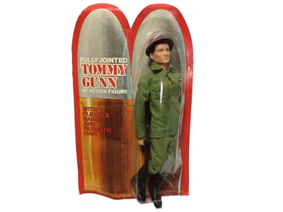 Lot 4 - Zodiac Toys Tommy Gunn Basic Action Figure, with flock hair & flexible hands, on card with blister packing (1)