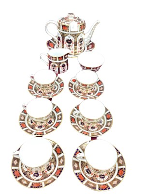 Lot 1156 - Royal Crown Derby Imari teaset