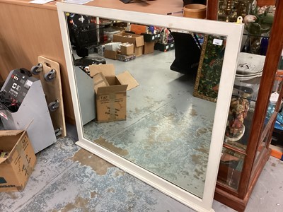 Lot 1344 - 1930s white painted mirrror