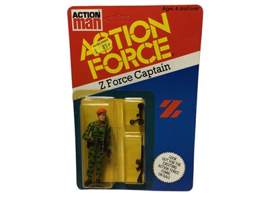Lot 83 - Palitoy Action Man Action Force Z Force Captain, on card with blister pack (1)