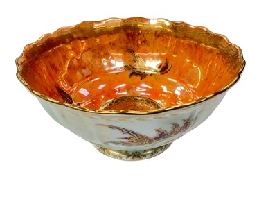 Lot 147 - Wedgwood lustre round bowl, decorated with butterflies