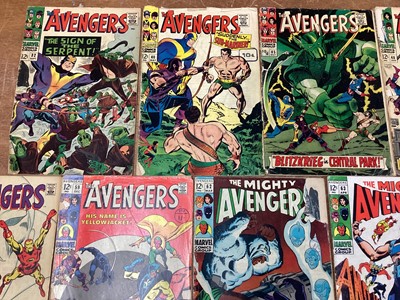 Lot 35 - Eleven Marvel Comics The Avengers #32 #40 #45 #48 (Key Issue) #49 (Key Issue) #58 #59 #62 #63 #64 #65 (1960's) (UK and American Price Variant)   First appearance and origin of the third Black Knigh...