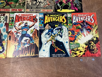 Lot 35 - Eleven Marvel Comics The Avengers #32 #40 #45 #48 (Key Issue) #49 (Key Issue) #58 #59 #62 #63 #64 #65 (1960's) (UK and American Price Variant)   First appearance and origin of the third Black Knigh...