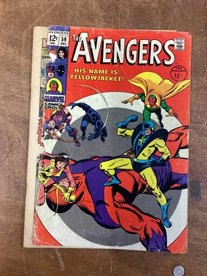 Lot 35 - Eleven Marvel Comics The Avengers #32 #40 #45 #48 (Key Issue) #49 (Key Issue) #58 #59 #62 #63 #64 #65 (1960's) (UK and American Price Variant)   First appearance and origin of the third Black Knigh...