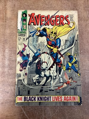 Lot 35 - Eleven Marvel Comics The Avengers #32 #40 #45 #48 (Key Issue) #49 (Key Issue) #58 #59 #62 #63 #64 #65 (1960's) (UK and American Price Variant)   First appearance and origin of the third Black Knigh...