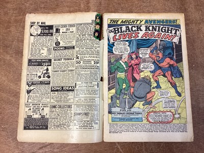 Lot 35 - Eleven Marvel Comics The Avengers #32 #40 #45 #48 (Key Issue) #49 (Key Issue) #58 #59 #62 #63 #64 #65 (1960's) (UK and American Price Variant)   First appearance and origin of the third Black Knigh...