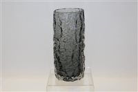 Lot 2001 - Whitefriars pewter bark vase designed by...