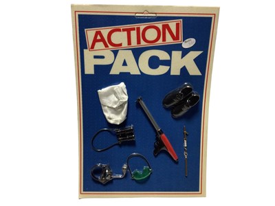 Lot 60 - Action Pack including Weapons & Equipment, on vacuum sealed cards (3)