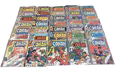 Lot 60 - Marvel Comics Conan the Barbarian, large group from 1980's and 90's (mostly American price variants). An incomplete run from issue #103 - #275. Approximately 190 comics with some duplicates.