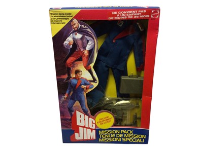 Lot 63 - Mattel Big Jim Mission Pack Headquarters Commander No.9394, plus Adventure Sets Astronaut No.7146, Headquarters Guard No.7148, Communications Agent No.7149 & Attack Vehicle driver No.7150, all boxe...