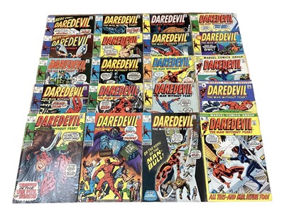 Lot 65 - Marvel Comics Daredevil 1970 - 1978 (English price variants). To include #61, #78 - first apperance of Man-Bull, #88, #90, #100, #101 - first full apperance of Angar the Screamer and others. Incomp...