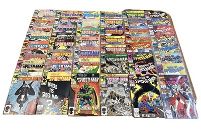 Lot 74 - Marvel Comics Web of Spider-Man, 1985 to 1995 (Mostly American price variants). A large group to include issues #1 - #12, #15 - #53, #55 - #57, #59 - #100, #104 - #126, #128 - #129 and some annuals...