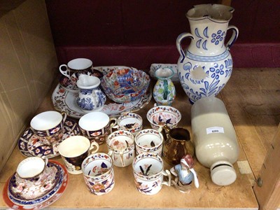 Lot 538 - Orientalist style coffee cans, tea cups & saucers plus other china ornaments