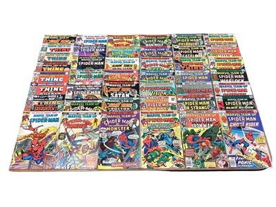 Lot 69 - Quantity of Marvel Comics Marvel Team-Up and Index together with Marvel Two-In-One (1970's/80's) (UK Price Variant) approximately 70 comics in lot