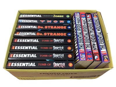 Lot 92 - Quantity of Marvel Comics: Essential to include Tomb of Dracula Vol 1-4, Tales of The Zombie Vol , Spider-Man 1-3 and others