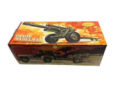 Lot 148 - Madelman (1972-1975) Canon, with original internal packaging, boxed (no ammunition)