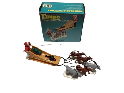 Lot 201 - Timpo Toys frozen North Collectio Eskimo Dog Sled Team & Driver, boxed  No.767 (1)