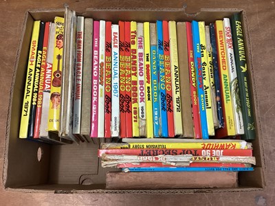 Lot 116 - Box of Annual's mostly (1960/70s) to include Beano, Dandy, Eagle and others. Approximately 37 in Lot.