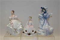 Lot 2054 - Nine Royal Doulton figures - Flowers of Love...