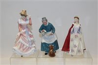 Lot 2056 - Five Royal Doulton figures - The Favourite...