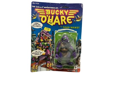 Lot 120 - Hasbro (c1990) The S.P.A.C.E. (Sentient Protoplasm Against Colonial Enchroachment) Adventures of Bucky O'Hare....The Toad Wars! AL Negator, on punched card with bubblepack (lifted from card with mi...