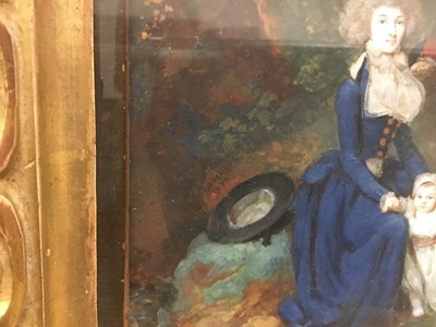 Lot 910 - Jean Antoine Laurent (1763-1832), miniature watercolour on ivory