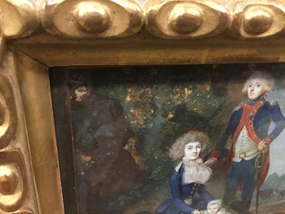 Lot 910 - Jean Antoine Laurent (1763-1832), miniature watercolour on ivory