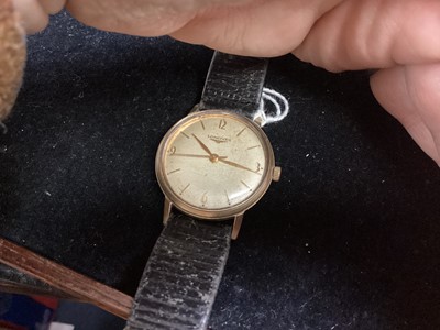 Lot 726 - 1960s Gentlemen’s  Longines 9ct gold cased wristwatch
