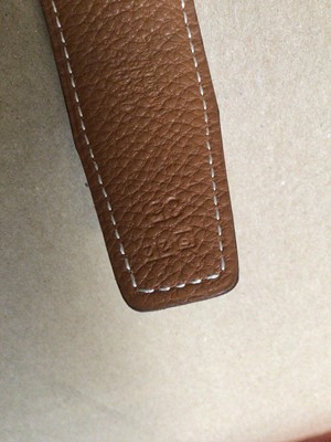 Lot 2061 - Hermès reversible Swift calfskin and Epsom calfskin leather belt, in black and brown, with a gilt metal 'H' buckle stamped - Hermes, in original box