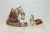Lot 2085 - Two Royal Crown Derby Imari paperweights -...