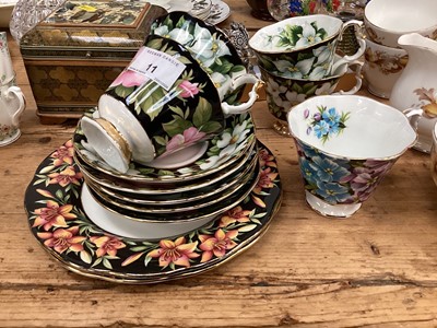 Lot 11 - Sundry china, glass and other items, including four Royal Albert Provincial Flowers cups and saucers.