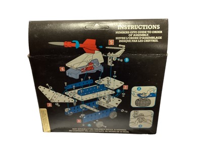 Lot 1893 - Miro Meccano (1981) Action Packs including Lunar Warrior No.0-86200(x2), Crater Chaser No.0-86202 & Star Patrol No.0-86110, all boxed (4)