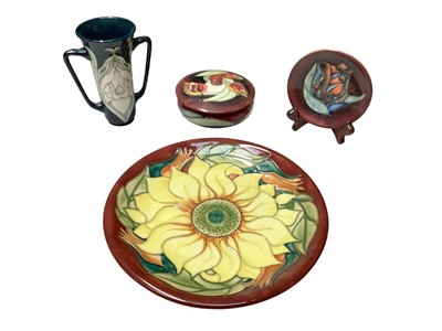 Lot 1112 - Four modern Moorcroft pieces