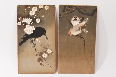 Lot 943 - Ohara Koson (1877-1945), two Japanese woodblock prints of birds