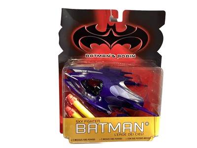 Lot 1890 - ERTL (c1993) DC Comics Batman The Animated Series diecast metal vehicles including Batmobile No.2446, Batplane No.2447, Batboat No.2448, Batcycle No.2449, Gotham City Police Helicopter No.2457 & Br...
