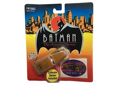 Lot 1890 - ERTL (c1993) DC Comics Batman The Animated Series diecast metal vehicles including Batmobile No.2446, Batplane No.2447, Batboat No.2448, Batcycle No.2449, Gotham City Police Helicopter No.2457 & Br...