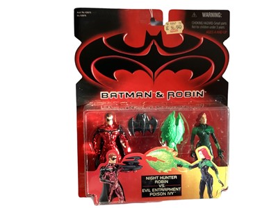 Lot 1890 - ERTL (c1993) DC Comics Batman The Animated Series diecast metal vehicles including Batmobile No.2446, Batplane No.2447, Batboat No.2448, Batcycle No.2449, Gotham City Police Helicopter No.2457 & Br...