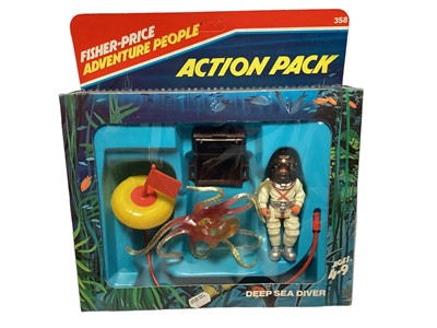 Lot 76 - Fisher-Price (c1980) Adventure People Deep Sea Diver Action Pack, in window box No.358 (1)