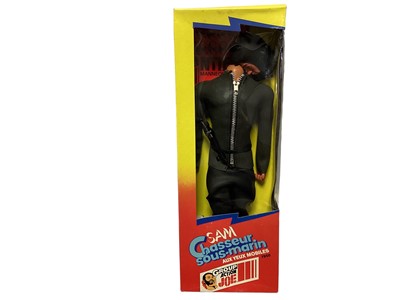 Lot 50 - CEJI Arbois French Version Hasbro Group Action Joe Chassuer sous-marin 12" action figure with flock hair, beard & eagle eyes (Head detached), Boxed No.7950 (1)