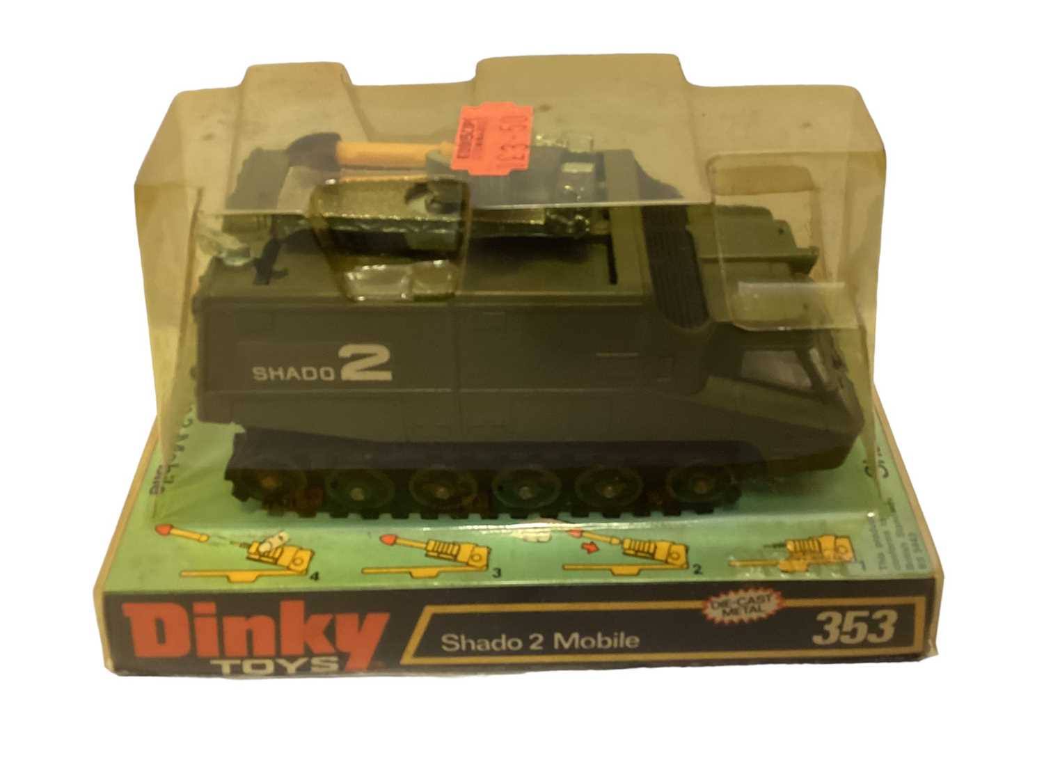 Lot 61 - Dinky (1971-1980) diecast Gerry Anderson TV Series UFO Shado 2 Mobile, on blue & black plinth with bubblepack No.535 (1)