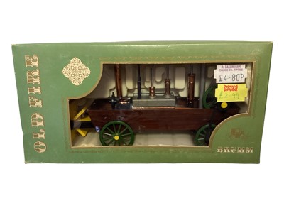 Lot 1889 - Brumm 1:43 Scale Old Fire Historical Revival Silver Serie Veicolo a turbina di Verbiest No.1681, veitura a vapore di Pecqueur No.1828 & anfibio di Evans No.1804, all in window boxes (3)