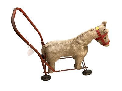 Lot 1955 - Collection of Triang to include wheeled dog, wheeled horse, toqwer duck, also zebra hobby horse