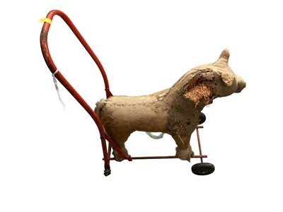 Lot 1955 - Collection of Triang to include wheeled dog, wheeled horse, toqwer duck, also zebra hobby horse