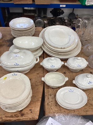 Lot 14 - Victorian Minton creamware armorial part dinner service
